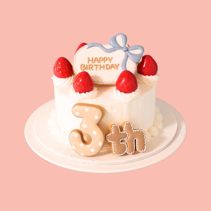Happy Birthday（サックスリボン）アイシングクッキー 2