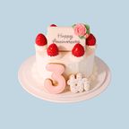 Happy Anniversary（バラ）アイシングクッキー 2