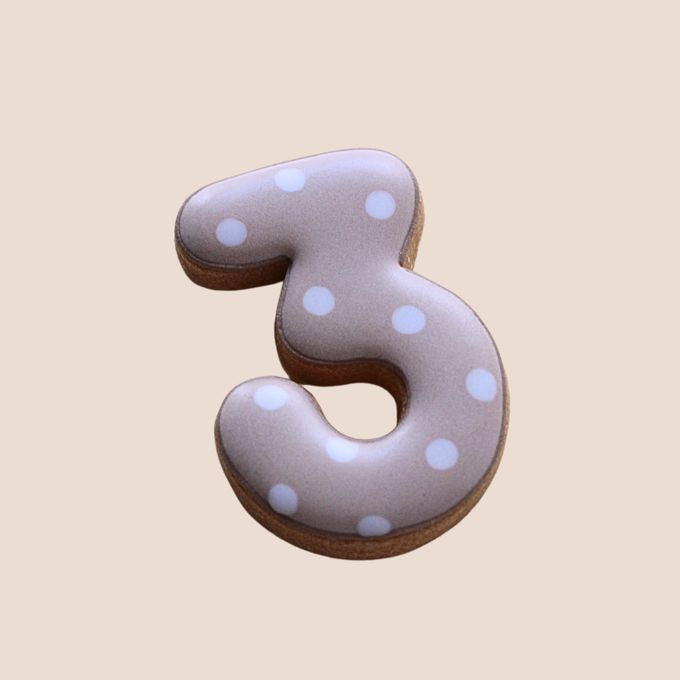 ドット数字クッキー 1