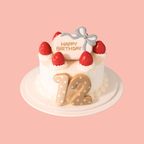 Happy Birthday（ピンクリボン）アイシングクッキー 2