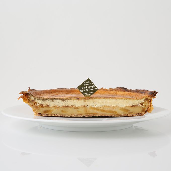 【札幌アップルパイ専門店】北海道産クリームチーズ使用 濃厚バスクドチーズケーキアップルパイ 7号サイズ 5