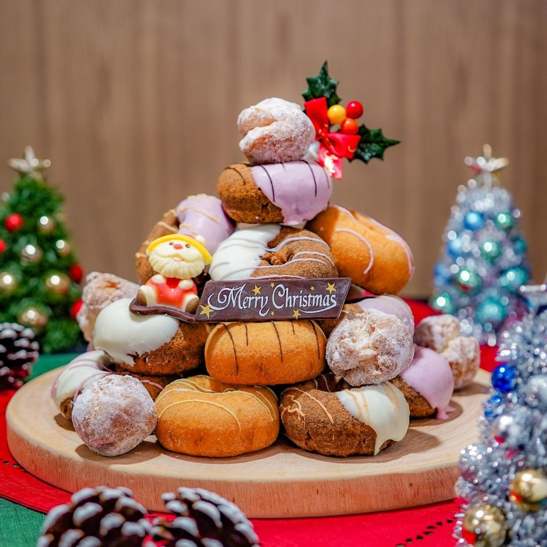 【オーダー受付中】ミニチュア　クリスマスのおやつドーナツセット オーダー受付中】ミニチュア クリスマスのおやつドーナツセット 大得価