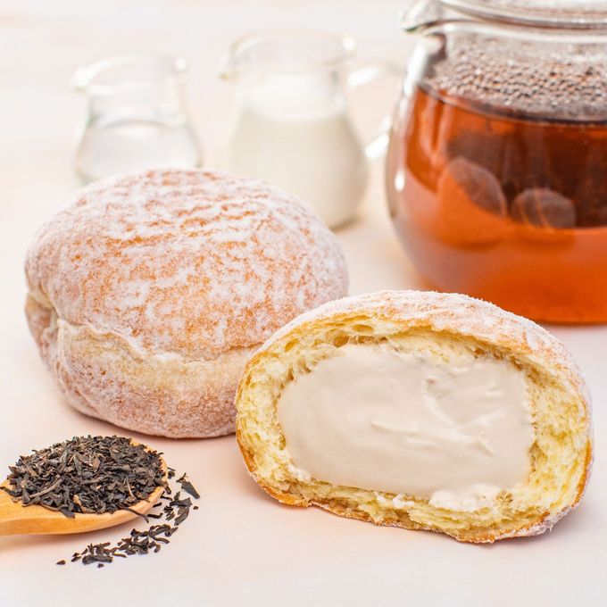 冬季限定 カフェモカ＆ミルクティー 冬の温もりティータイムセット／贅沢生ドーナツ2種アソート4個入 3