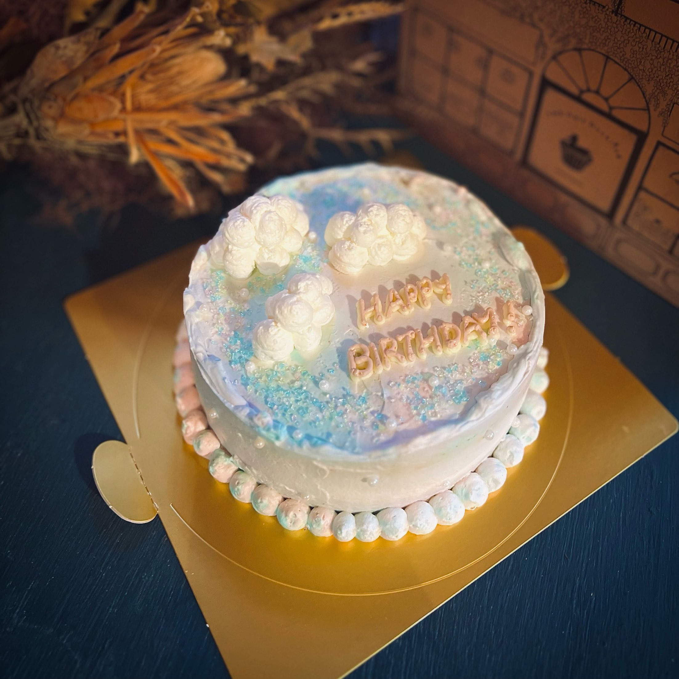 Yumekawa Cake / ホールケーキ 5号サイズ /バースデーケーキ/センイル 
