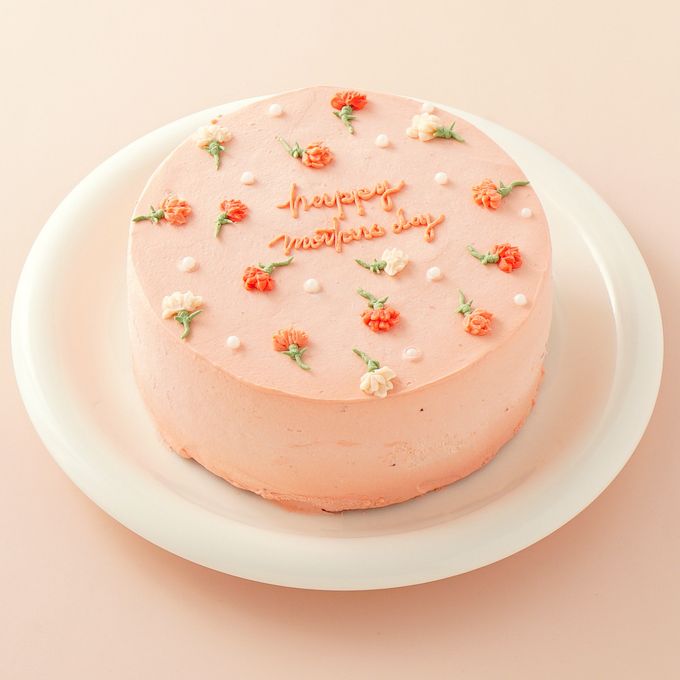 カーネーションケーキ / センイルケーキ / 5号サイズ / 母の日《Cake.jp限定》 母の日2024 1
