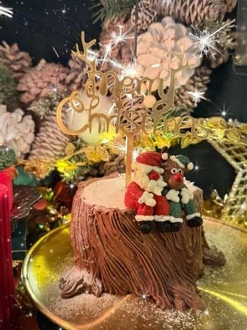 Christmas on the Stump cake/ 4号サイズ/クリスマスケーキ2025⭐︎ 3