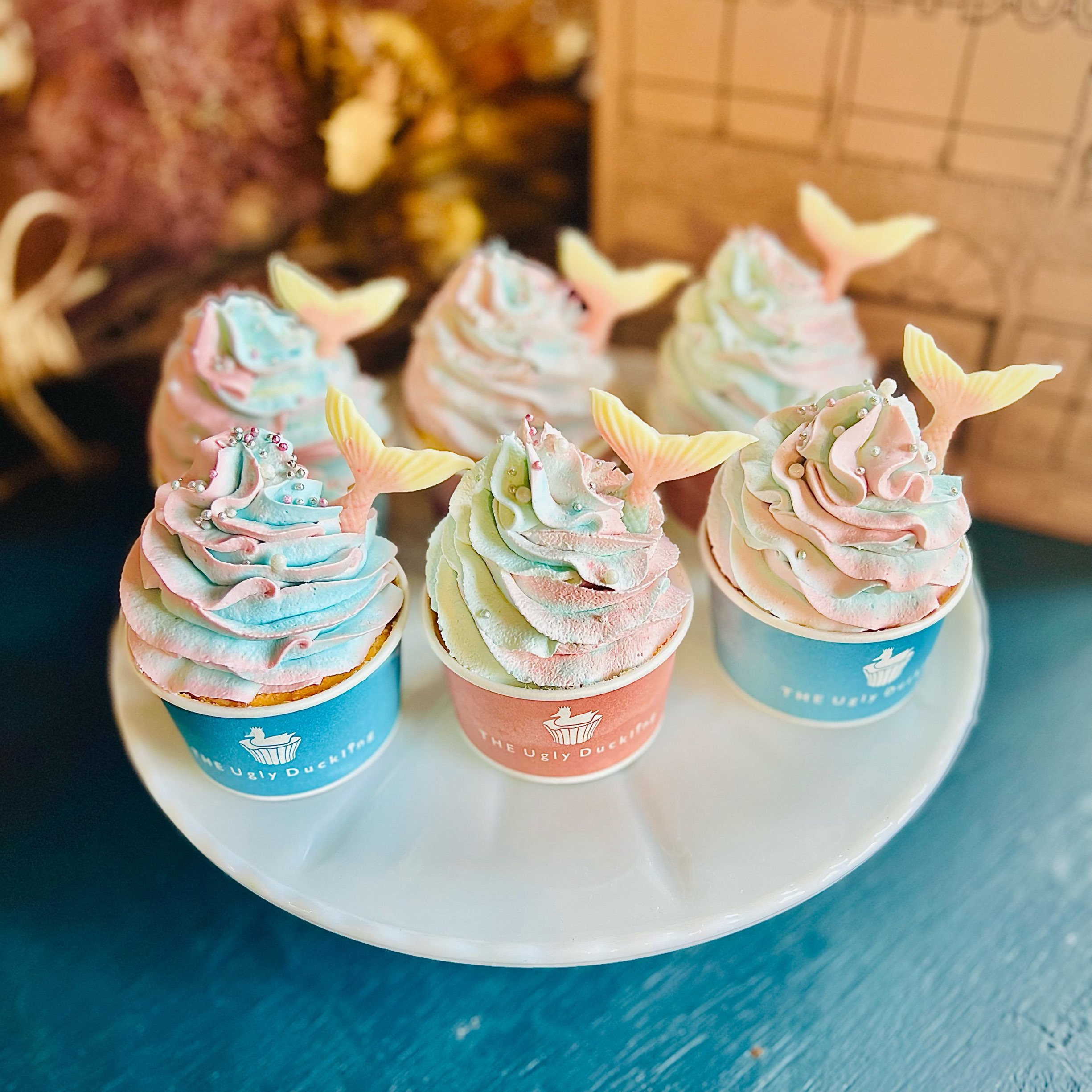 cupcake mermaid box 【6cup set box】/マーメイドカップケーキ6個