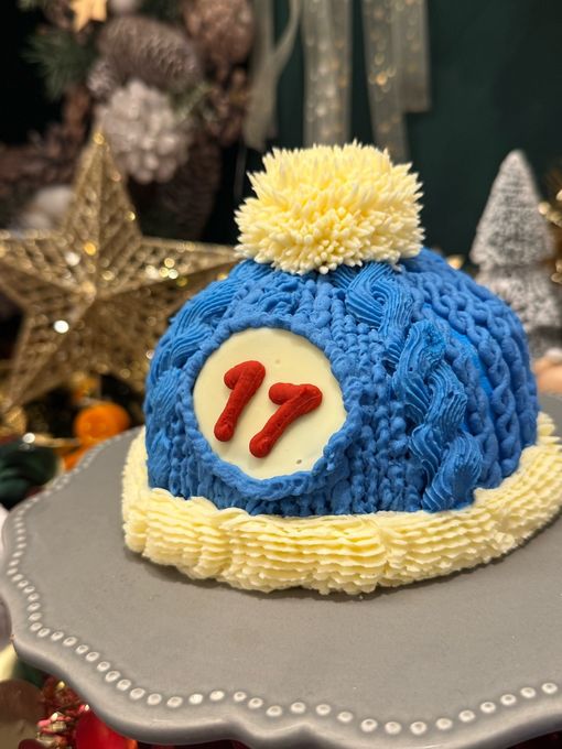 X'mas Knit cake / 3号サイズ/クリスマスケーキ2025⭐︎ 2