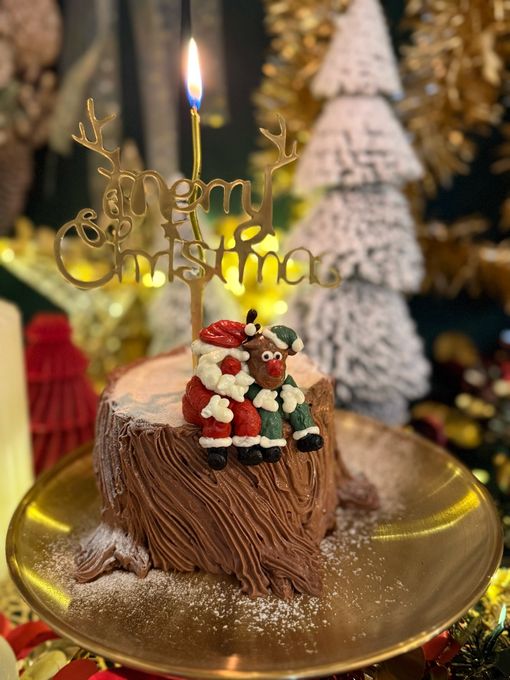 Christmas on the Stump cake/ 3号サイズ/クリスマスケーキ2025⭐︎ 3