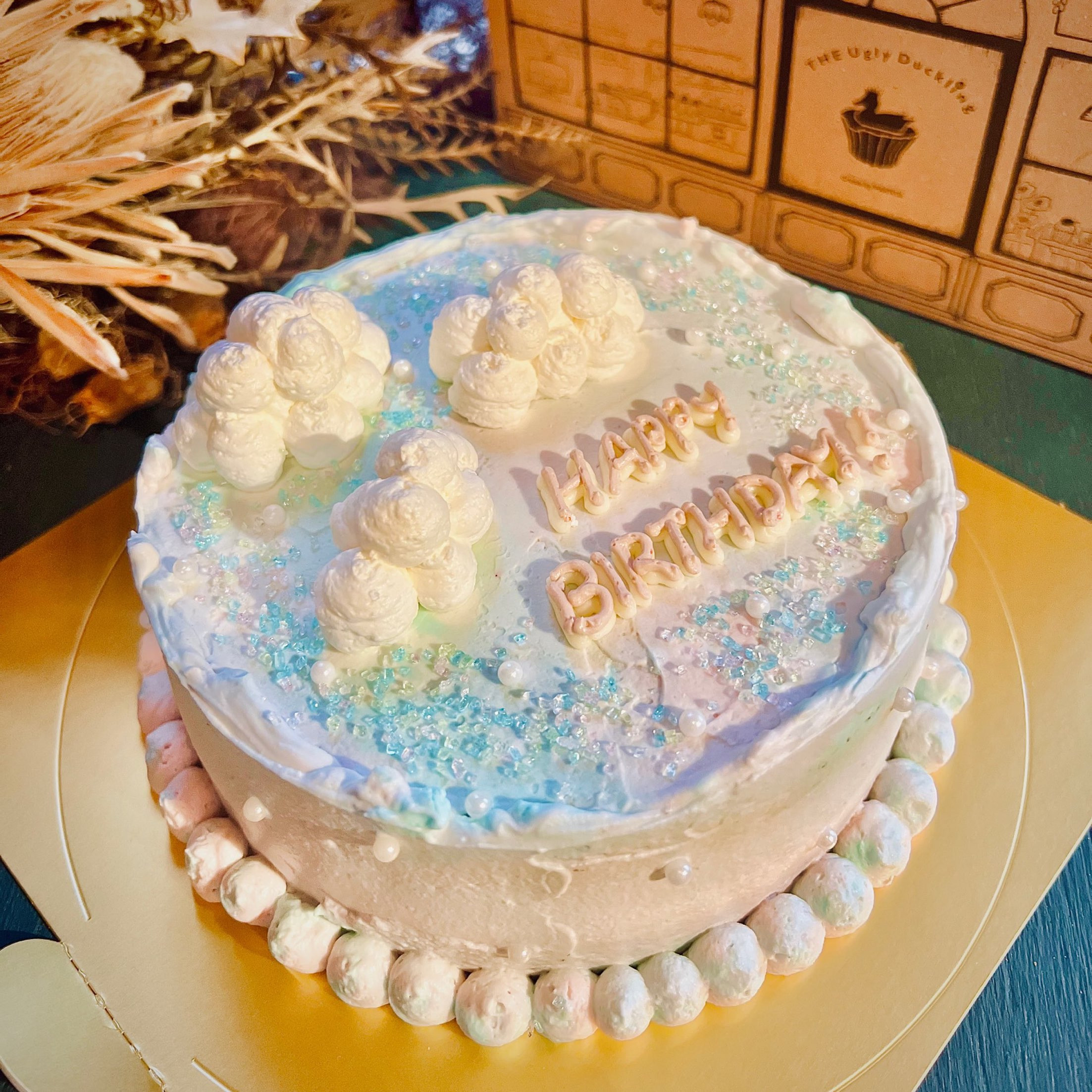 Yumekawa Cake / ホールケーキ 5号サイズ /バースデーケーキ/センイル 