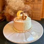 little bear gender reveal cake / 4号サイズ/ジェンダーリビールケーキ/バースデーケーキ 2