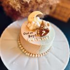 little bear gender reveal cake / 4号サイズ/ジェンダーリビールケーキ/バースデーケーキ 3