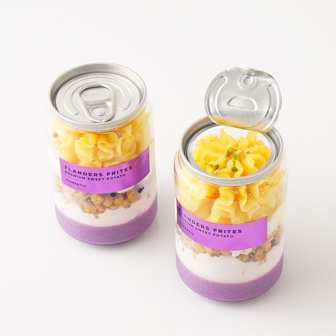 【フランダース】人気芋スイーツ店 HITONO監修 とみつ金時パフェ缶サイズ250ml 2缶セット