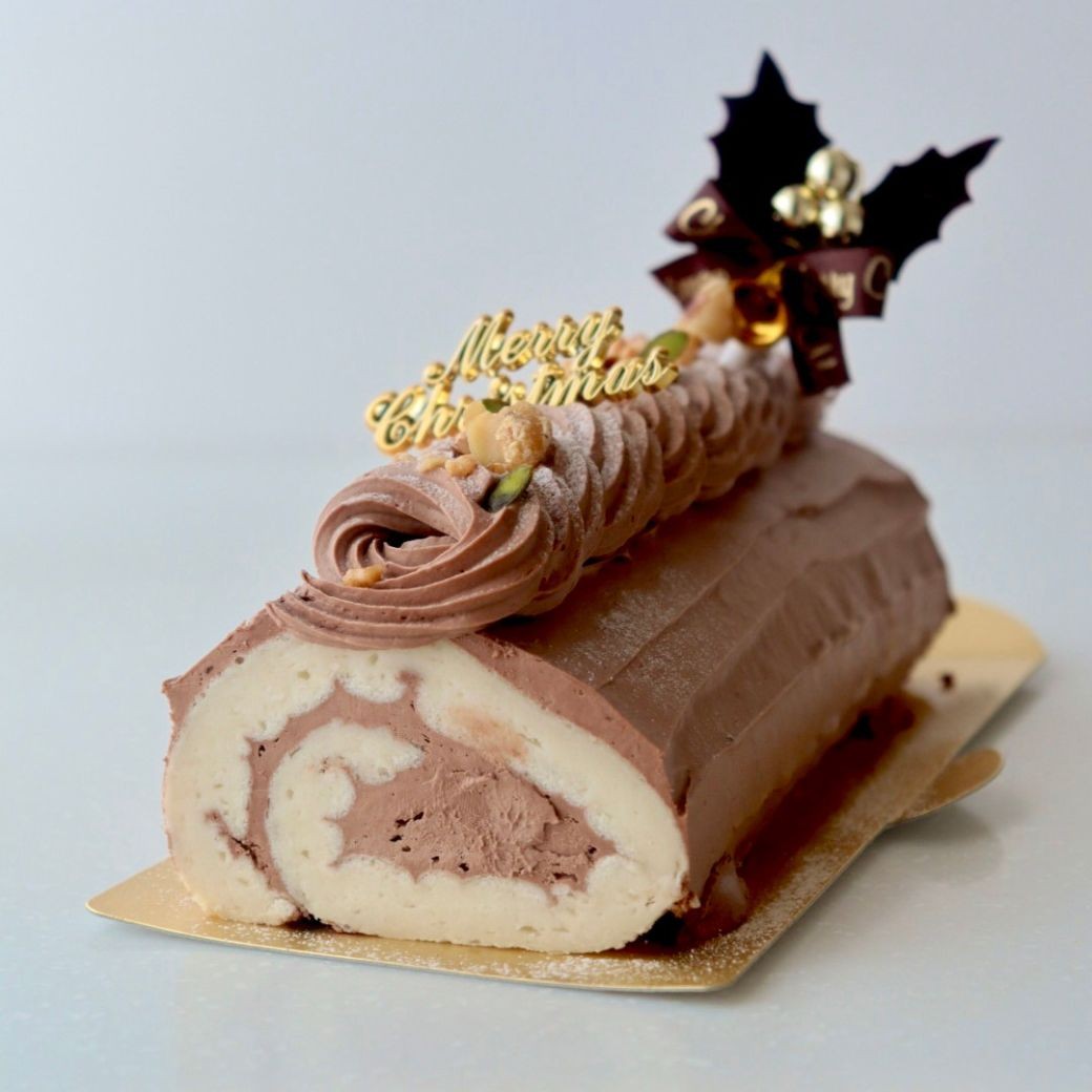 ブッシュドノエル《ヴィーガンスイーツ・ヴィーガンケーキ》クリスマス