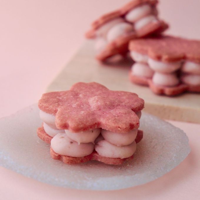 桜サンドクッキー(ヴィーガンスイーツ) 4