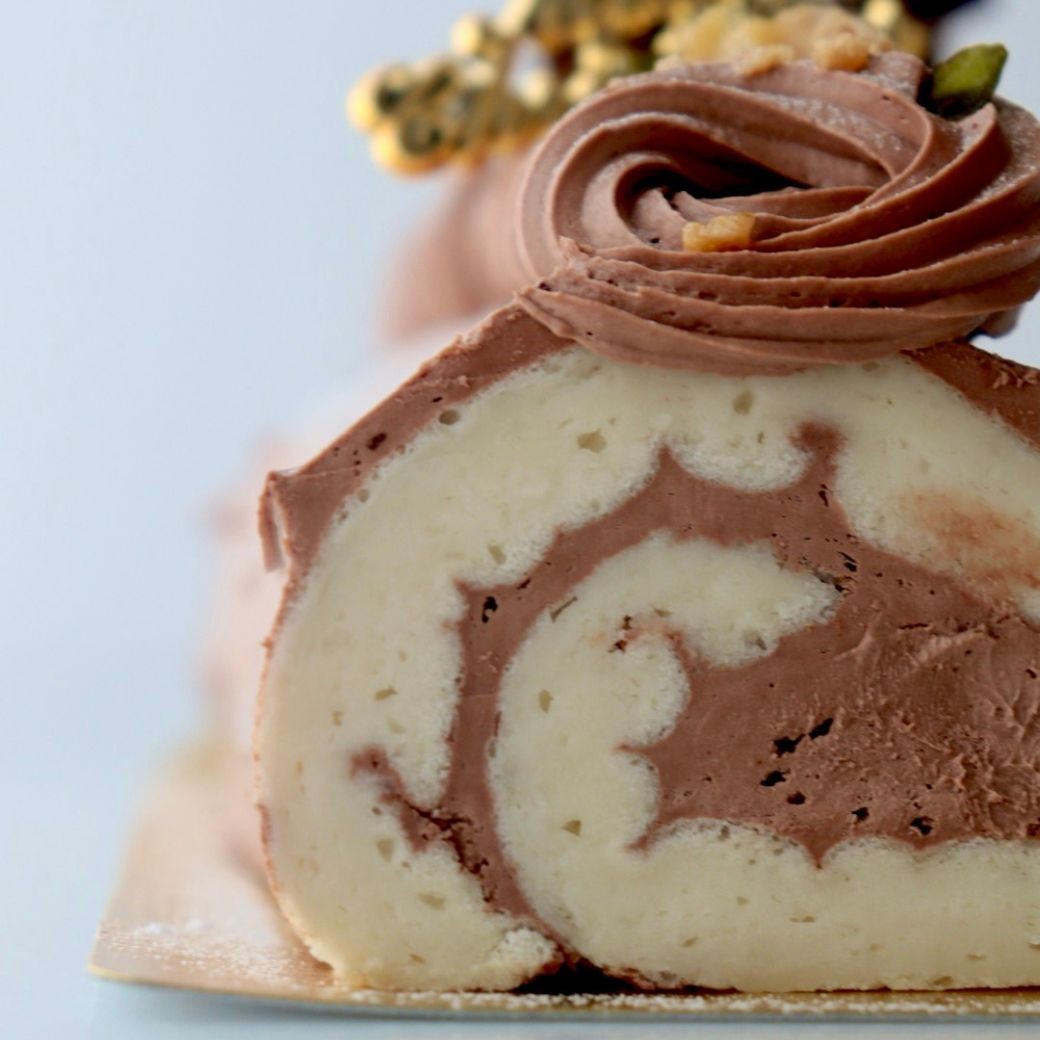 ブッシュドノエル《ヴィーガンスイーツ・ヴィーガンケーキ》クリスマス