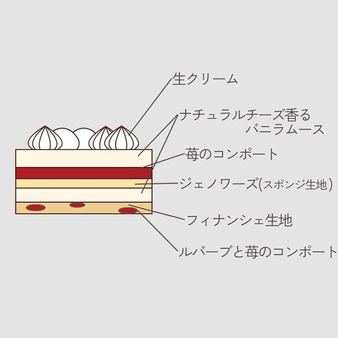 ケーキ断面図 3