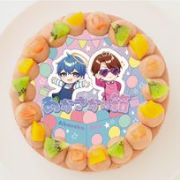 【あかさかの箱】丸型写真チョコレートケーキ 3号 9cm