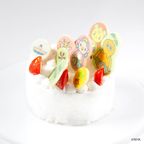 【ファンターネ！】 ファーストバースデーケーキ≪4号≫ 3
