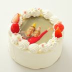 丸写真ケーキ 苺×パール 4号(3~4名様向け) 2