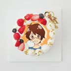【mkのゲーム実況ch】クリスマス丸型4号 写真ケーキ 1