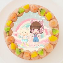 【TAMAchan】丸型写真チョコレートケーキ 5号 15cm