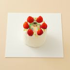 丸写真ケーキ 苺×ピスタチオ 3号(1~2名様向け) 1