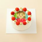 丸写真ケーキ 苺×ピスタチオ 5号(5~6名様向け) 1
