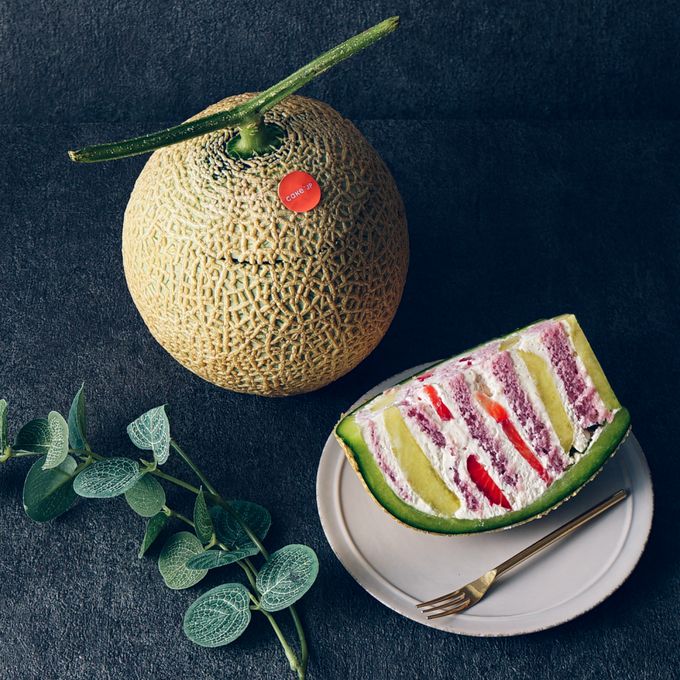 数量限定！バラのまるごとメロンケーキpremium【E.F.lab×ATELIER KATO×Cake.jp】 5