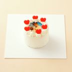 丸写真ケーキ ハートチョコ 3号(1~2名様向け) 1