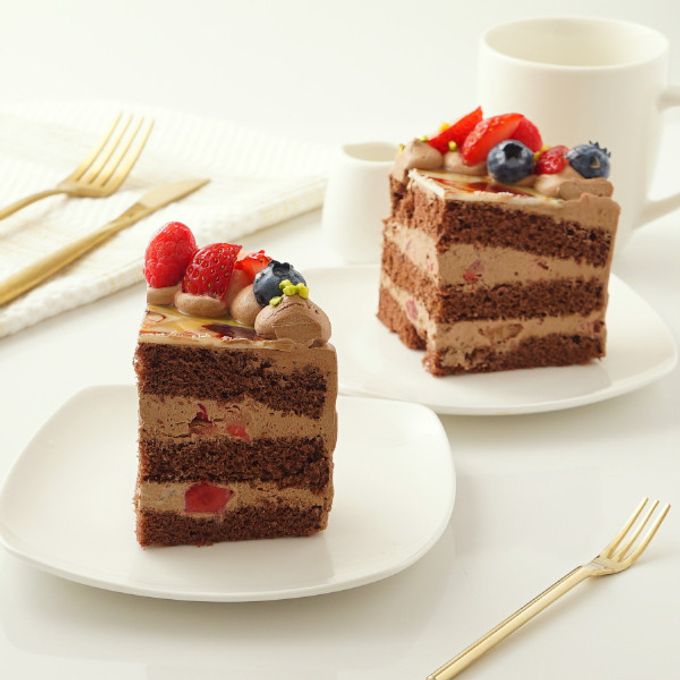 丸写真ケーキチョコレート 苺×フランボワーズ 5号(5~6名様向け) 6