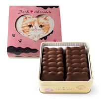 こねこのこねこねクッキー缶 DARK CHOCOLATE  