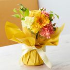 【宿泊施設にお届け】そのまま飾れる 花束ブーケ(イエロー) Sサイズ  1