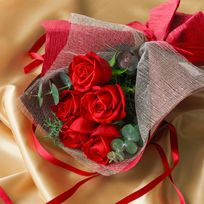 バラブーケ バラ5本の花束