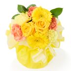 そのまま飾れる 花束ブーケ(イエロー) Sサイズ  1