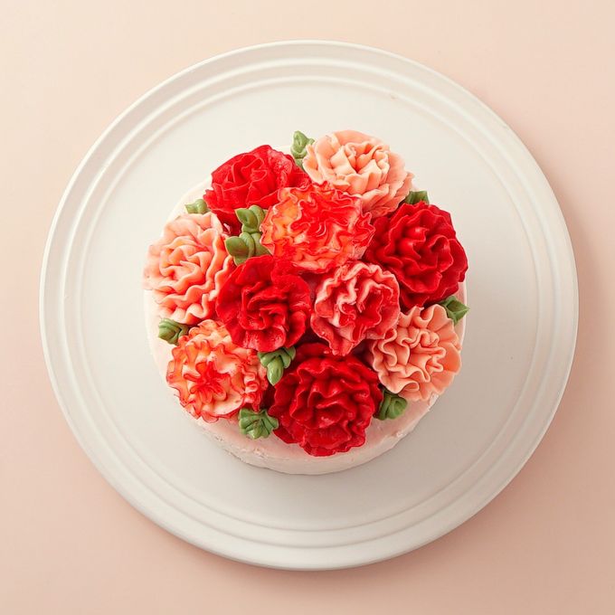 カーネーションケーキ 4号 12cm《Cake.jp限定》 母の日2026 4