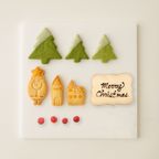 クリスマスのミニチュア風シンプルケーキ 豆乳クリーム 3号 9cm クリスマスケーキ2025 3