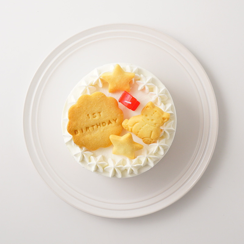 【手作りセット】ファーストバースデーケーキ手作りセット（4号） 4
