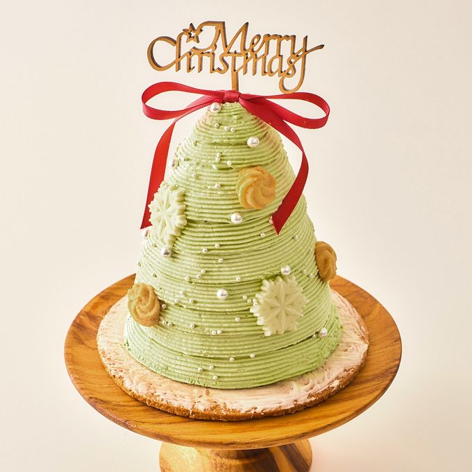 ピスタチオショコラのクリスマスツリーケーキ クリスマスケーキ2025 1
