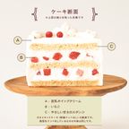 トナカイのクラシカルオーバルケーキ クリスマス2024 3