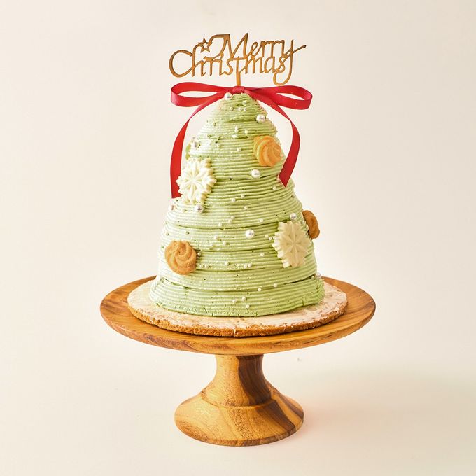 ピスタチオショコラのクリスマスツリーケーキ クリスマスケーキ2025 5
