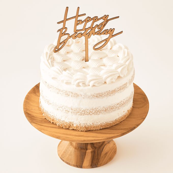 Corbeille / コルベイユ 豆乳クリームのファーストバースデーケーキ 4号 12cm ケーキトッパー付き 1