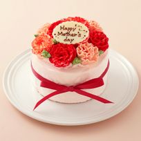 カーネーションケーキ 4号 12cm《Cake.jp限定》 母の日2026