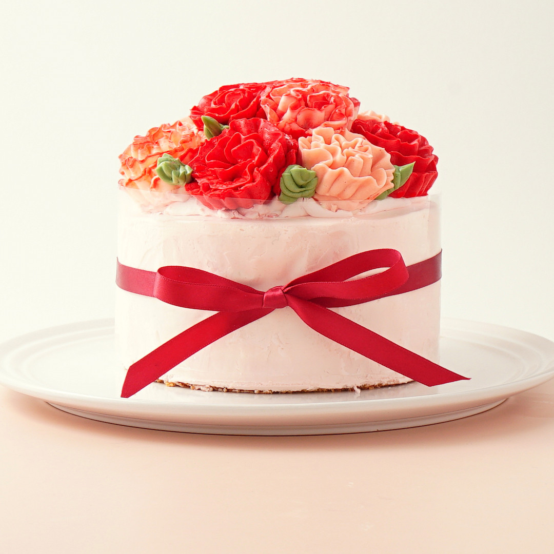 カーネーションケーキ 4号 12cm《Cake.jp限定》（migna） Cake.jp