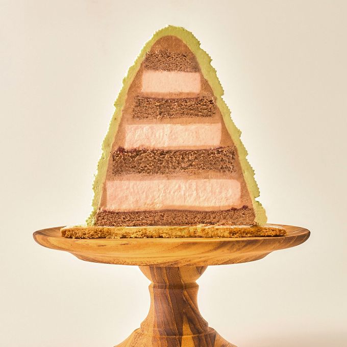 ピスタチオショコラのクリスマスツリーケーキ クリスマスケーキ2025 2