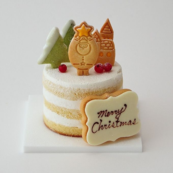 クリスマスのミニチュア風シンプルケーキ 豆乳クリーム 3号 9cm クリスマス2023 3