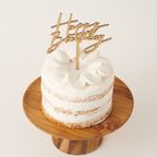 【グルテンフリー】Fluer / フルール 豆乳クリームのファーストバースデーケーキ 3号 9cm ケーキトッパー付き 1