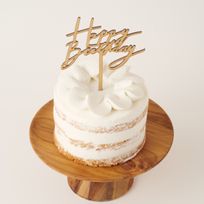 【グルテンフリー】Fluer / フルール 豆乳クリームのファーストバースデーケーキ 3号 9cm ケーキトッパー付き