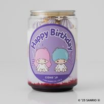 リトルツインスターズ ケーキ缶（Happy Birthday ver.）【サンリオキャラクターズ エンジョイアイドルシリーズ】