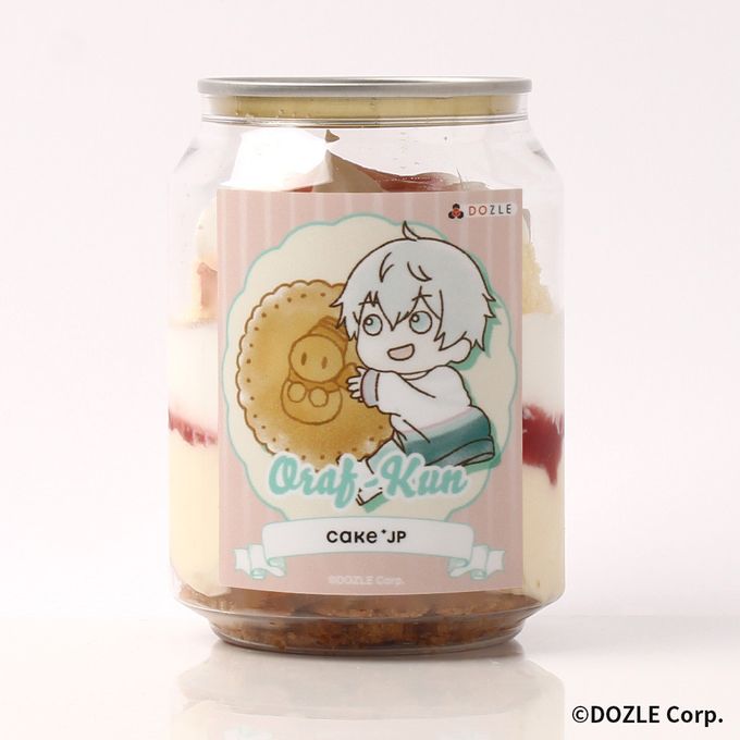 「ドズル社」スイーツポップアップストア『SWEETS POP UP STORE』DOZLE Corp.×Cake.jp オリジナルケーキ缶イチゴカスタード（おらふくん） 1
